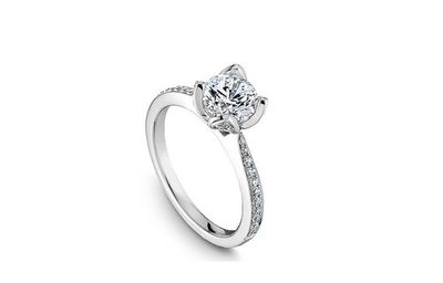 Diamond Floral Engagement Ring Setting
