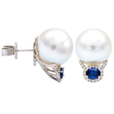South Sea Sapphire Earrings