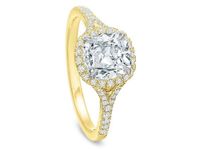 Francesca Cushion Halo Engagement Ring