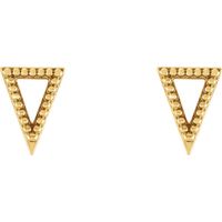 Beaded Triangle Earrings