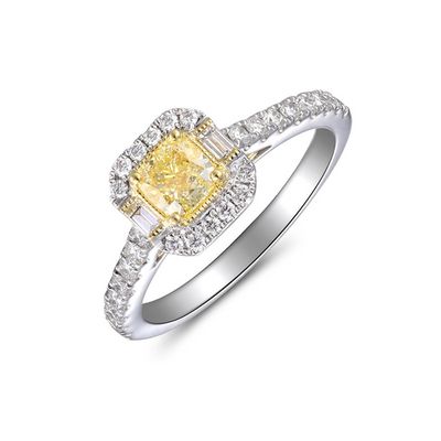Radiant Yellow Diamond Engagement Ring