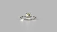 Cushion Yellow Diamond Engagement Ring