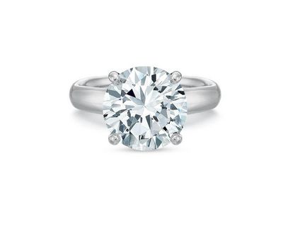 Chevron Gallery Solitaire Engagement Ring
