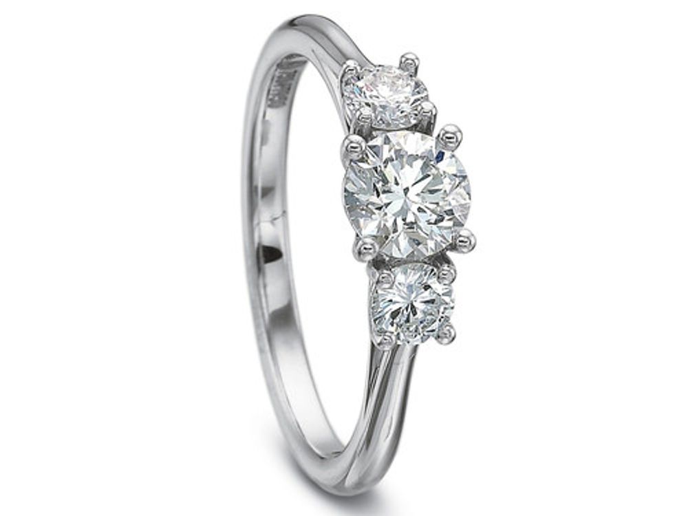 Three Stone Engagement Ring Setting