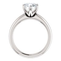 Six Prong Solitaire Engagement Ring Setting