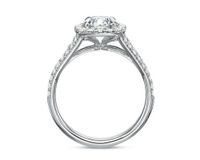 Jasmine Halo Engagement Ring Setting