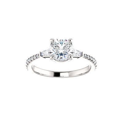 Round Diamond Engagement Ring Setting