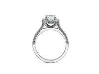 Oval Halo Diamond Engagement Ring Setting