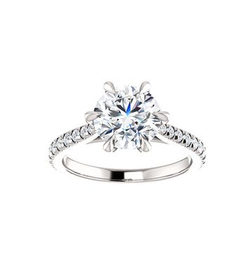 Desiree Six Prong Engagement Ring Setting