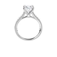 Cushion Cut Diamond Solitaire Engagement Ring Setting