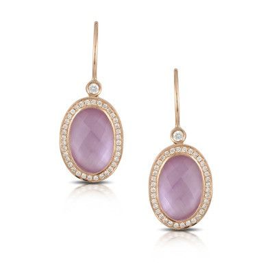 Amethyst diamond earrings 