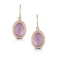 Amethyst diamond earrings 