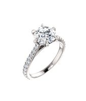 Desiree Six Prong Engagement Ring Setting