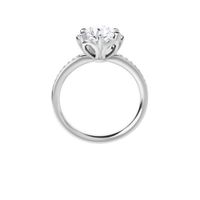 Halo Floral Gallery Engagement Ring