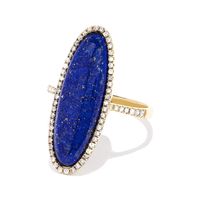 Lapis Lazuli Diamond Ring
