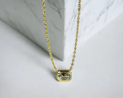 Emerald Diamond Necklace 