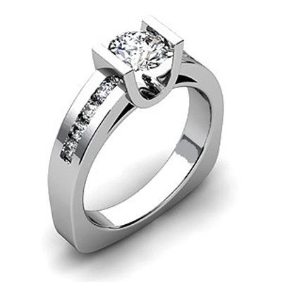Tension Diamond Engagement Ring Setting