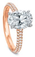 Rose Vanessa Oval Diamond Engagement Ring