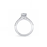 Diamond Shank Engagement Ring 0.55cttw