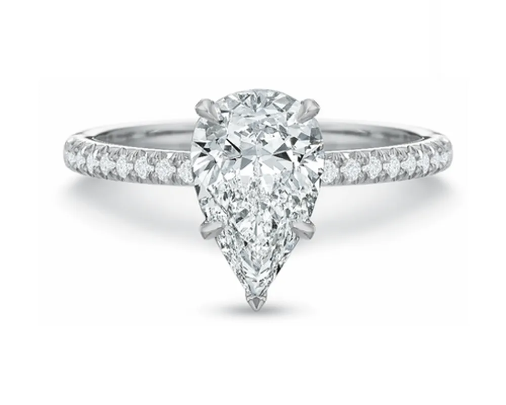 Desiree Pear Shape Diamond Engagement Ring