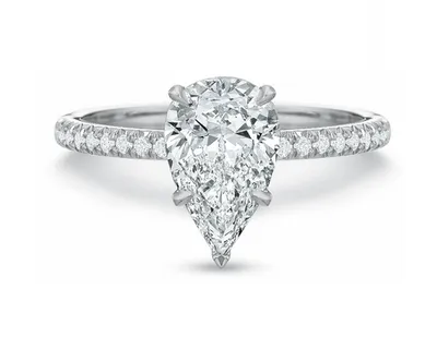 Desiree Pear Shape Diamond Engagement Ring