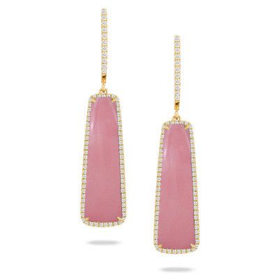 Pink Opal Earrings 