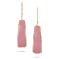 Pink Opal Earrings 