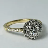 14kt Gold Canadian Diamond Engagement Ring