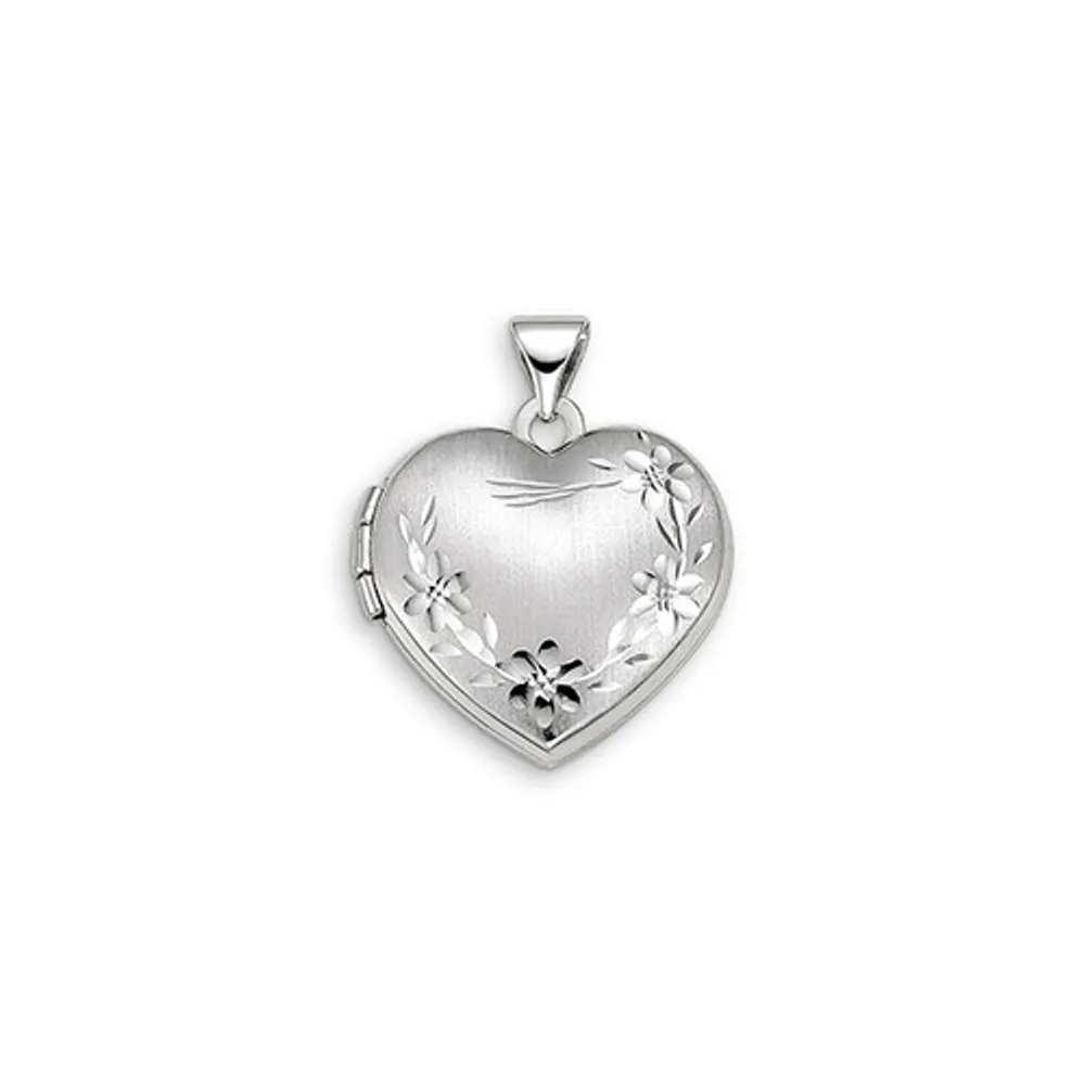 10kt Gold Sentiments Locket Heart Shaped