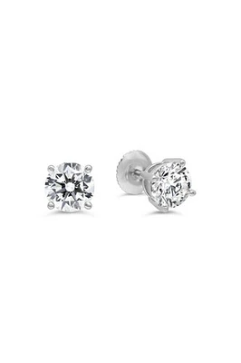 14kt Gold 2.00ctw Lab Diamond 4-Claw Stud Earrings