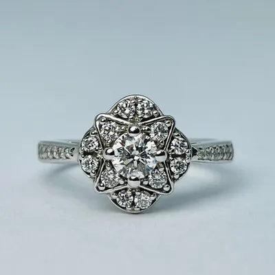 14kt White Gold 0.55ct Diamond Engagement Ring