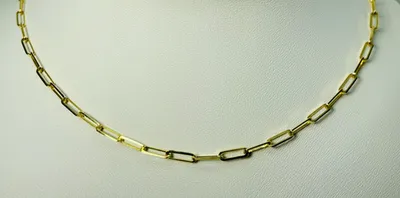 10kt Gold Paper Clip Chain