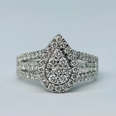 10kt White Gold 1.00ct Diamond Engagement Ring