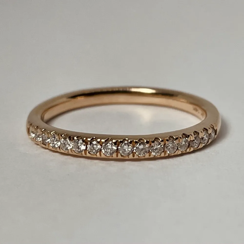 14kt Rose Gold Diamond Halo Engagement Ring Set