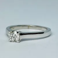 14kt White Gold 0.50ct Solitaire Diamond Engagement Ring