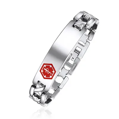 Stainless Steel Medical ID bracelet