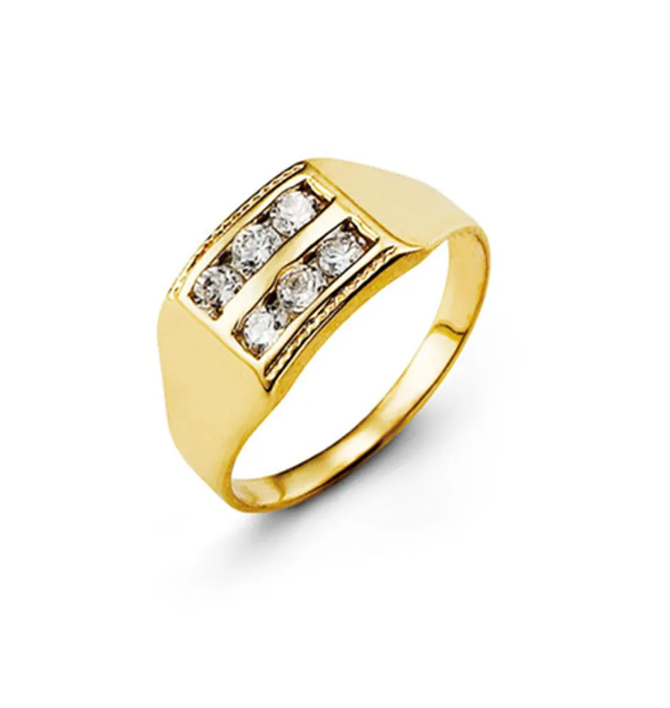 10kt Gold Baby Bella CZ Ring