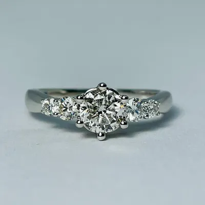 14kt White Gold 1.00ct Diamond Engagement Ring