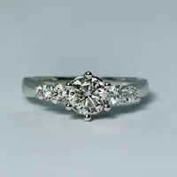 14kt White Gold 1.00ct Diamond Engagement Ring