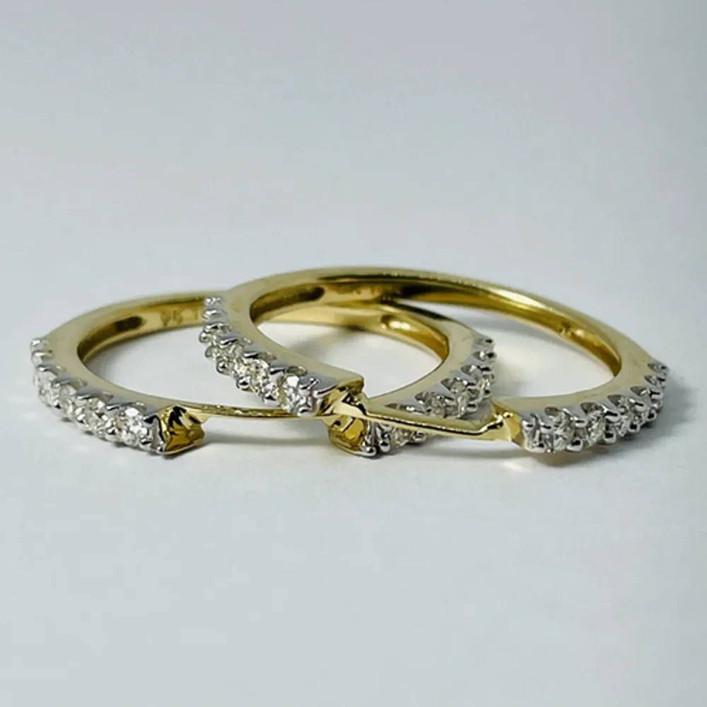 14kt Gold 2.00ctw Diamond Ring 3-Piece Set