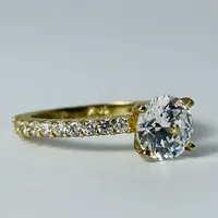 10kt Gold CZ Set