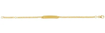 10kt Gold Baby Bella ID Bracelet (Curb Link)