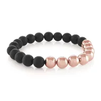 ITALGEM Nero Oro Bead Bracelet