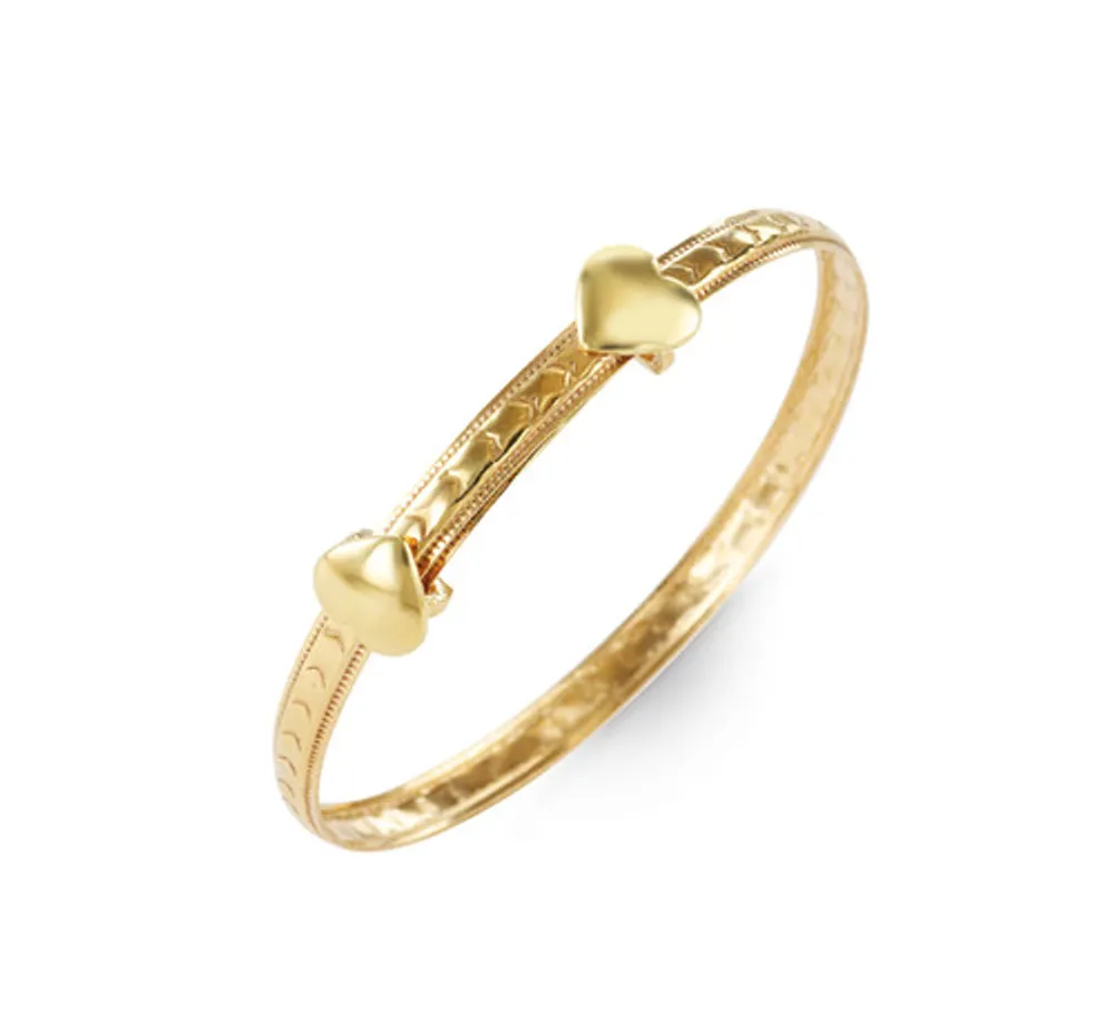 10kt Gold Expandable Baby Bangle