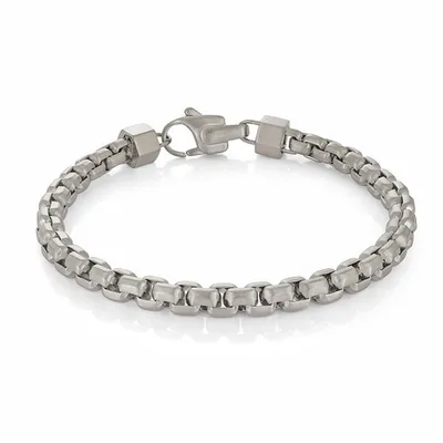 ITALGEM 6MM Round Box Bracelet