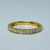 14kt Gold Princess Cut Diamond Engagement Ring Set