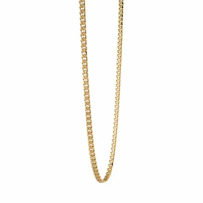 ITALGEM Gold Plated Stainless Steel 4.6mm Curb Chain