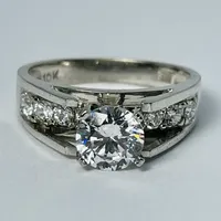 10kt White Gold CZ Set