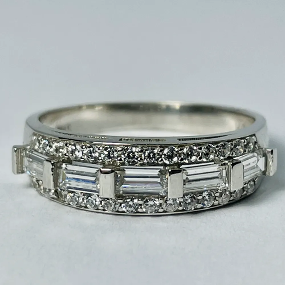 10kt White Gold CZ Set