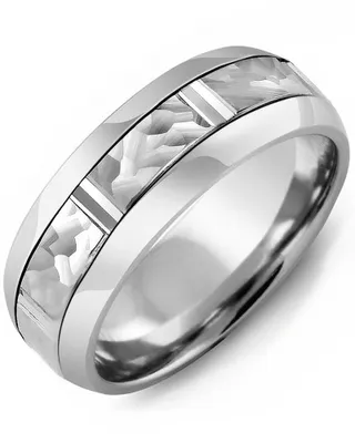 Men's & Women's Hammer Diamond Cut Wedding Band